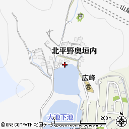 兵庫県姫路市北平野奥垣内周辺の地図