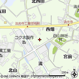 法光寺緑地トイレ周辺の地図