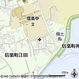滋賀県甲賀市信楽町江田950-14周辺の地図
