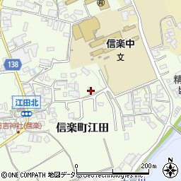 滋賀県甲賀市信楽町江田689周辺の地図