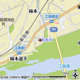 愛知県豊川市東上町柿木9周辺の地図