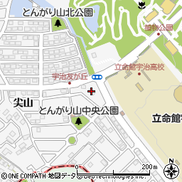 セブンイレブン宇治友ケ丘店周辺の地図