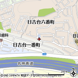 大阪府高槻市日吉台六番町22周辺の地図