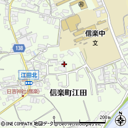 滋賀県甲賀市信楽町江田664-2周辺の地図