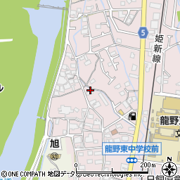 兵庫県たつの市龍野町日飼周辺の地図