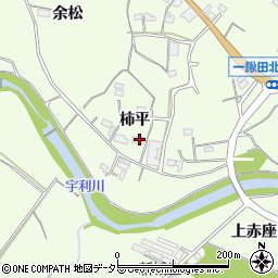 愛知県新城市一鍬田柿平周辺の地図