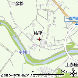 愛知県新城市一鍬田（柿平）周辺の地図