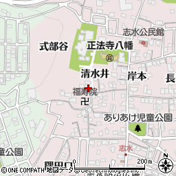 京都府八幡市八幡清水井100周辺の地図