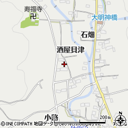 愛知県豊川市千両町酒屋貝津21周辺の地図