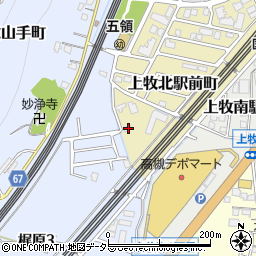 大阪府高槻市上牧北駅前町11-1周辺の地図