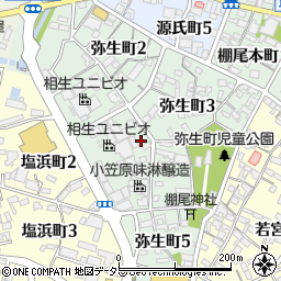 愛知県碧南市弥生町周辺の地図