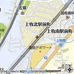 大阪府高槻市上牧北駅前町8周辺の地図