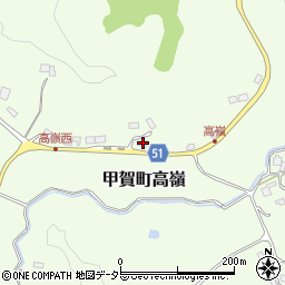 滋賀県甲賀市甲賀町高嶺738周辺の地図