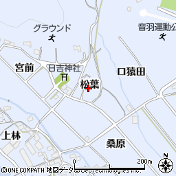 愛知県豊川市萩町松葉周辺の地図