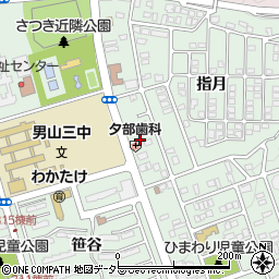 京都府八幡市男山指月4周辺の地図