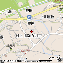 愛知県新城市八名井鍛冶ケ井戸8周辺の地図