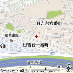 大阪府高槻市日吉台六番町29-8周辺の地図