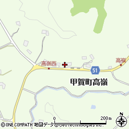滋賀県甲賀市甲賀町高嶺759周辺の地図