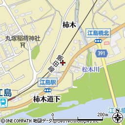 愛知県豊川市東上町柿木周辺の地図