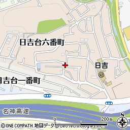 大阪府高槻市日吉台六番町18-10周辺の地図