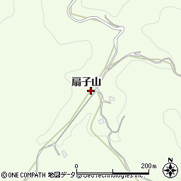 愛知県岡崎市山綱町扇子山周辺の地図