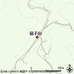愛知県岡崎市山綱町（扇子山）周辺の地図