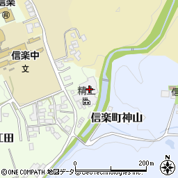 滋賀県甲賀市信楽町江田947-1周辺の地図