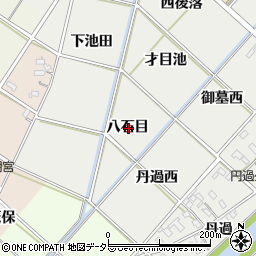 愛知県西尾市下永良町八石目周辺の地図