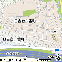 大阪府高槻市日吉台六番町21周辺の地図