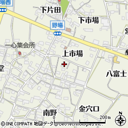 愛知県額田郡幸田町野場上市場53周辺の地図