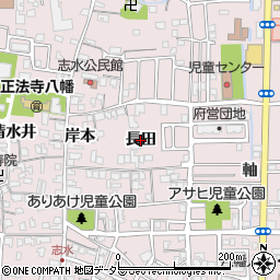 京都府八幡市八幡（長田）周辺の地図