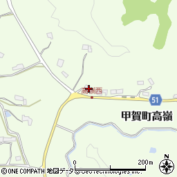 滋賀県甲賀市甲賀町高嶺769周辺の地図