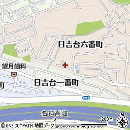 大阪府高槻市日吉台六番町29周辺の地図