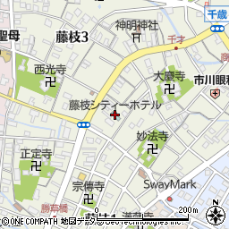 藤枝シティーホテル周辺の地図