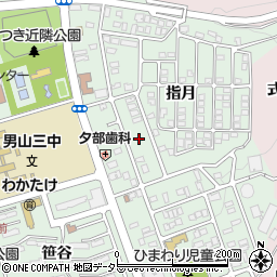 京都府八幡市男山指月5周辺の地図