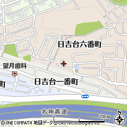 大阪府高槻市日吉台六番町29-17周辺の地図