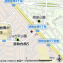 ローソン川西清和台西店周辺の地図