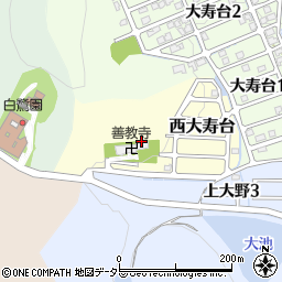 兵庫県姫路市西大寿台周辺の地図