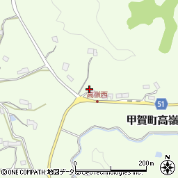 滋賀県甲賀市甲賀町高嶺768周辺の地図