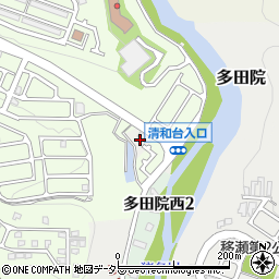 兵庫県川西市多田院滝ヶ原周辺の地図