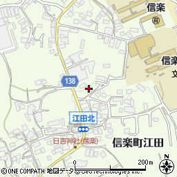 滋賀県甲賀市信楽町江田619-2周辺の地図