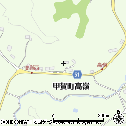 滋賀県甲賀市甲賀町高嶺745周辺の地図