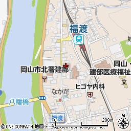 岡山市建部町公民館周辺の地図