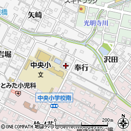 愛知県額田郡幸田町菱池奉行50周辺の地図