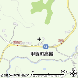 滋賀県甲賀市甲賀町高嶺744周辺の地図