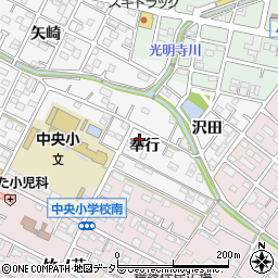 愛知県額田郡幸田町菱池奉行34周辺の地図