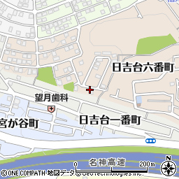 大阪府高槻市日吉台六番町33周辺の地図