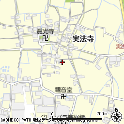 兵庫県姫路市実法寺186周辺の地図