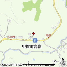 滋賀県甲賀市甲賀町高嶺742周辺の地図