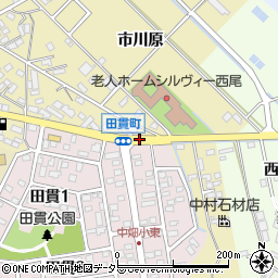 田貫周辺の地図